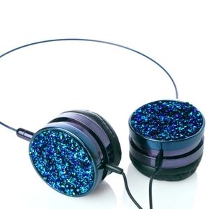 Skinny Dip Blue Crystal Headphones NIB!